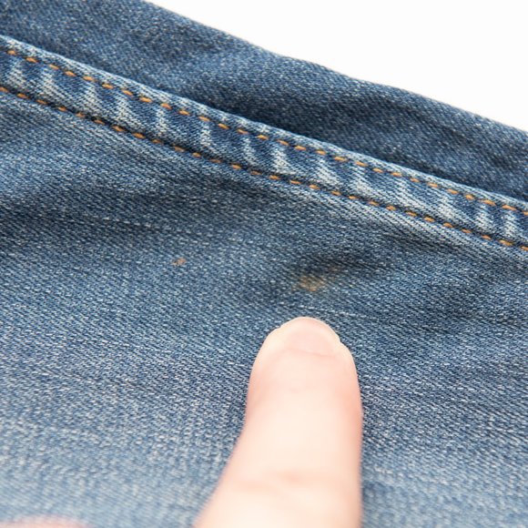 Free People Shark Bite Skinny Jeans Distressed Stretch Blue Denim Size 26 - Picture 7 of 7